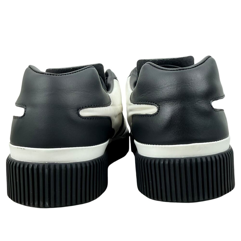 Dolce & Gabbana Miami Leather Low Top Sneakers Black Size 10 - Picture 6 of 10
